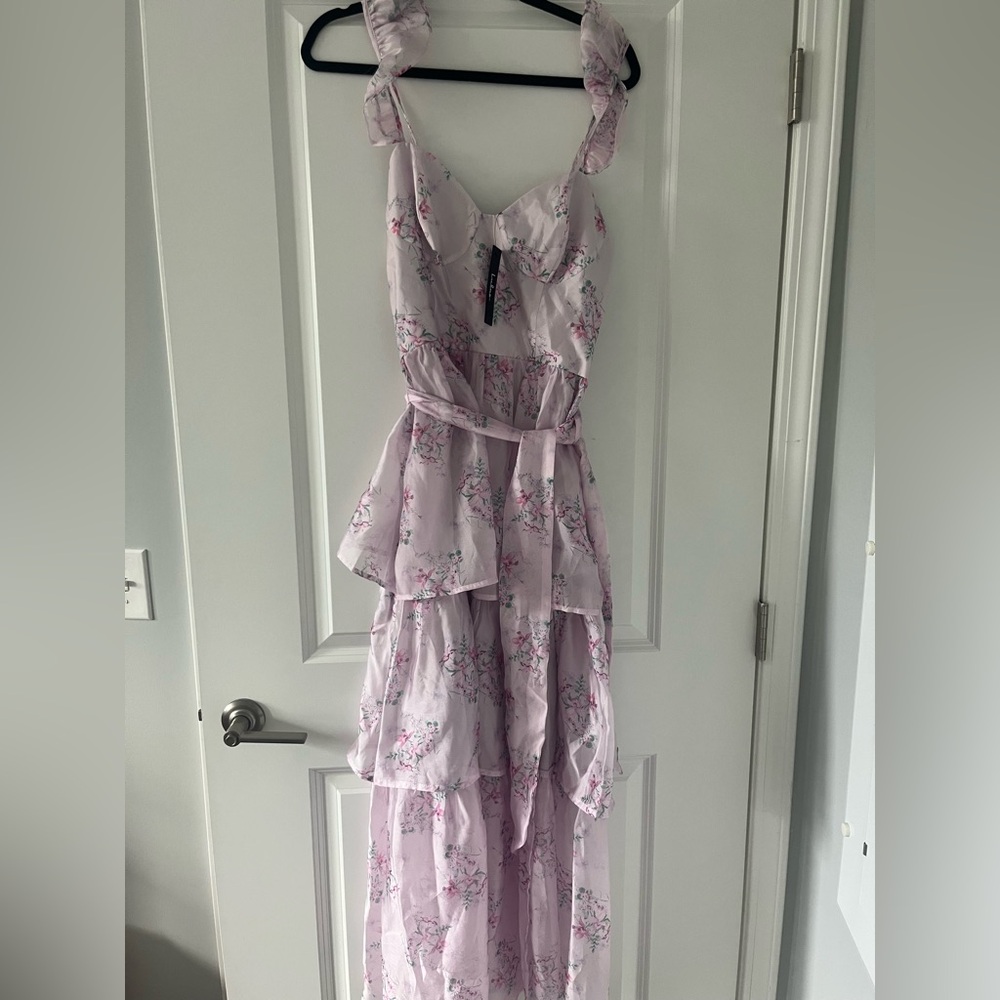 New Lulus Floral Gown